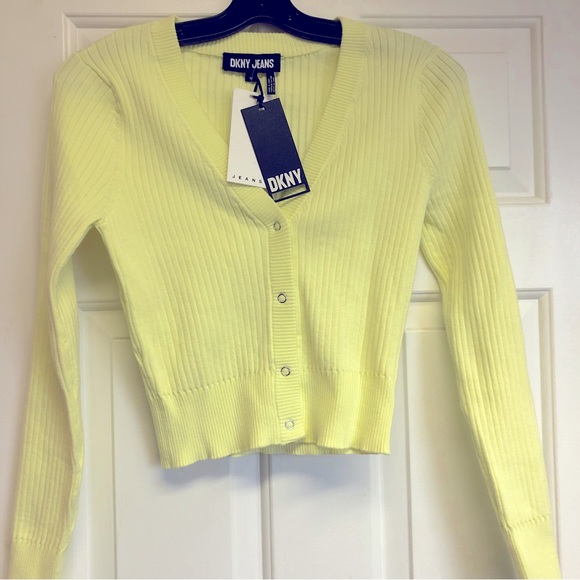 DKNY neon green sweater - Picture 2 of 5